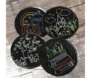 Halloween Freebie ITH - Halloween Untersetzer Nr. 4